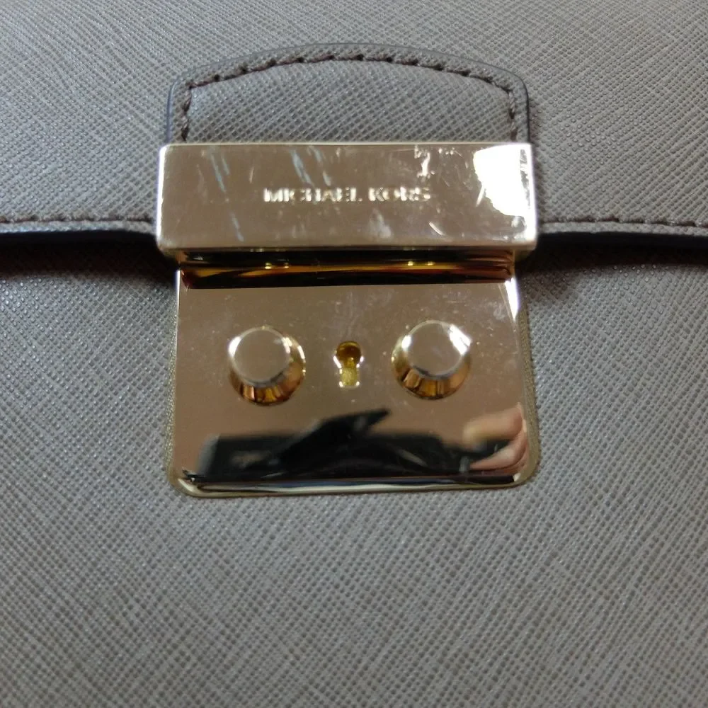 Michael Kors Dark Dune Bridgette Medium Saffiano Tote